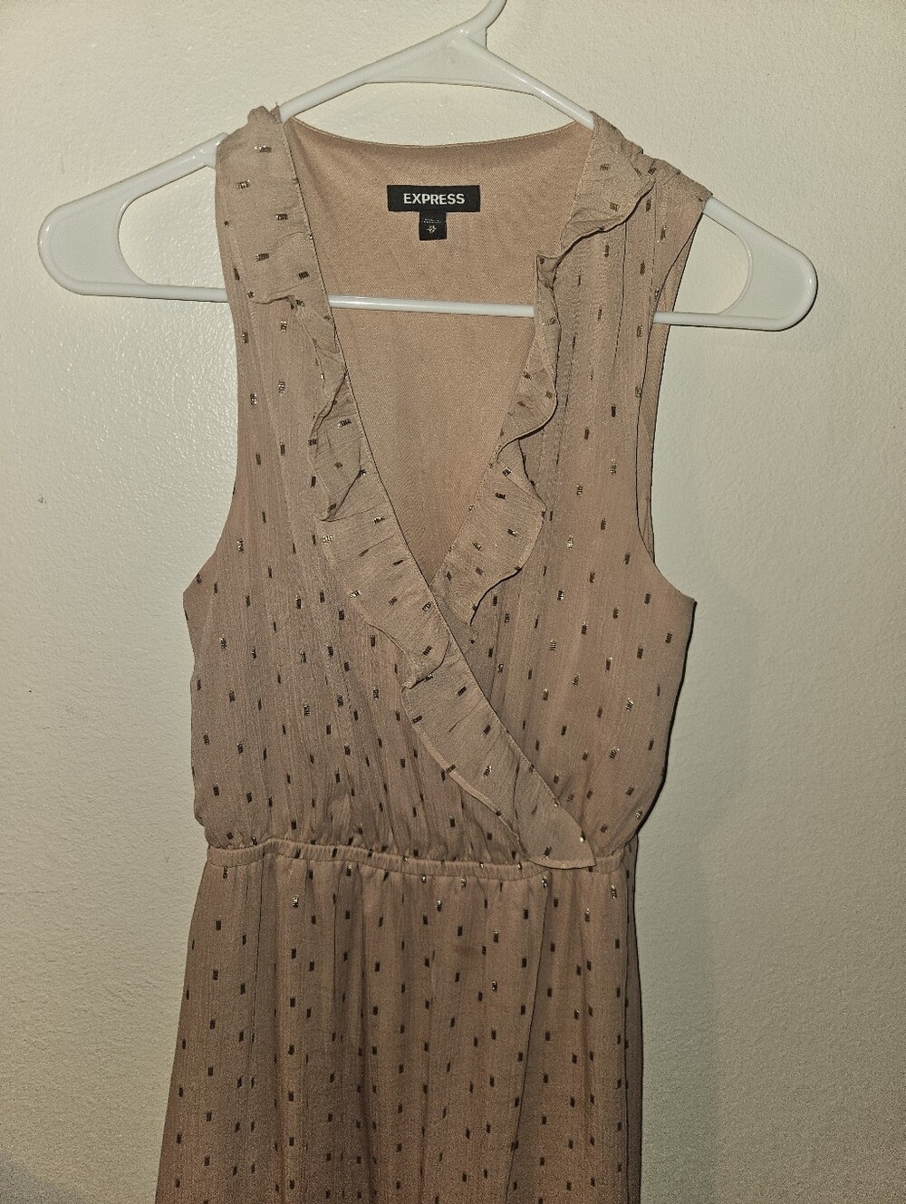 Express Dress V Neck Sleeveless Maxi Dress Size Xs